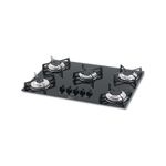 Fogão Cooktop à Gás 5 Bocas Vidro Preto - Fischer