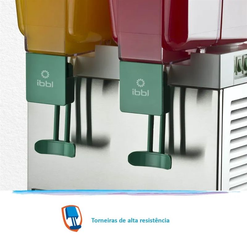 Refresqueira IBBL BBS-2 30 Litros com 2 Reservatórios Inox | 220V