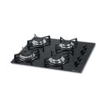 Cooktop Fischer 4 Bocas Gás Mesa Vidro Preto | Bivolt