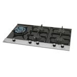 Cooktop Fischer a Gás Platinium 5 Bocas Mesa em Vidro Preto | Bivolt