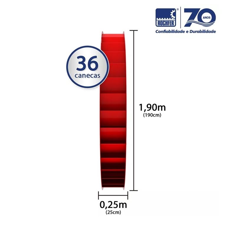 Roda D'Agua Rochfer 1,90x0,25M Serie B