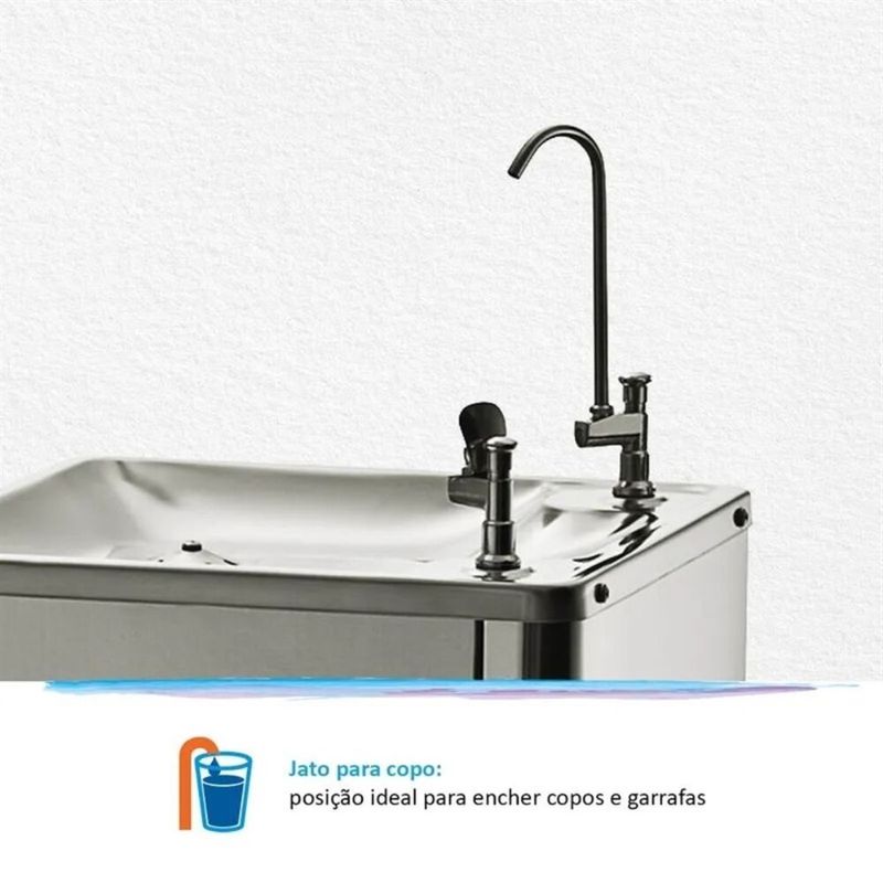 Bebedouro Purificador de Pressão IBBL BAG40C INOX | 220V
