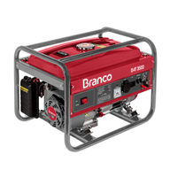 Gerador à Gasolina Branco 7cv 3,5KW Monofásico c/ AVR e Partida Manual - B4T-3500 | Bivolt