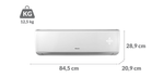 Ar Condicionado Gree Split G-Top On/Off Gree 12.000 Btus Frio GWC12CQ | 220V