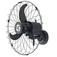 Ventilador De Parede Solaster 60cm Acapulco Standard Preto | 220V