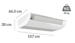 Ar Condicionado Gree Split Piso Teto G-Prime 56.000 Btus On/off  Frio GU60ZD/A-DB | 380V Trifásico