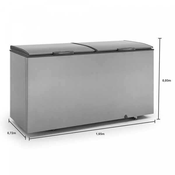 Freezer Horizontal Gelopar GHBS510TI Inox 532 Litros | 220V