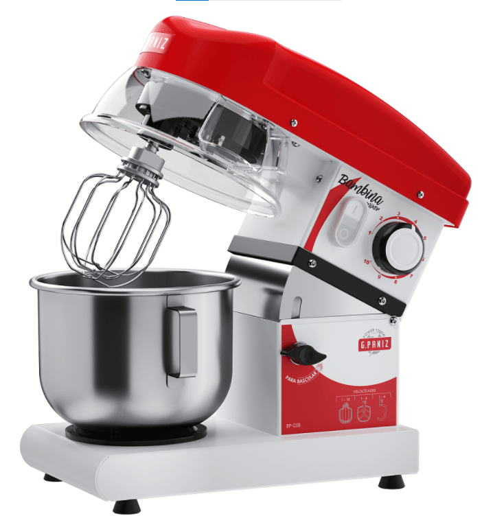 Batedeira Planetária 5 Litros Bambina Mixer 1000W - G. Paniz