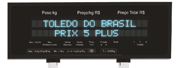 Balança Computadorizada 30Kg Prix 5 Plus com LCD Wifi e Web - Toledo
