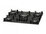 Cooktop Fischer Fit Line a Gás 5 Queimadores Mesa de Vidro