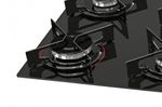Cooktop Fischer Fit Line a Gás 5 Queimadores Mesa de Vidro