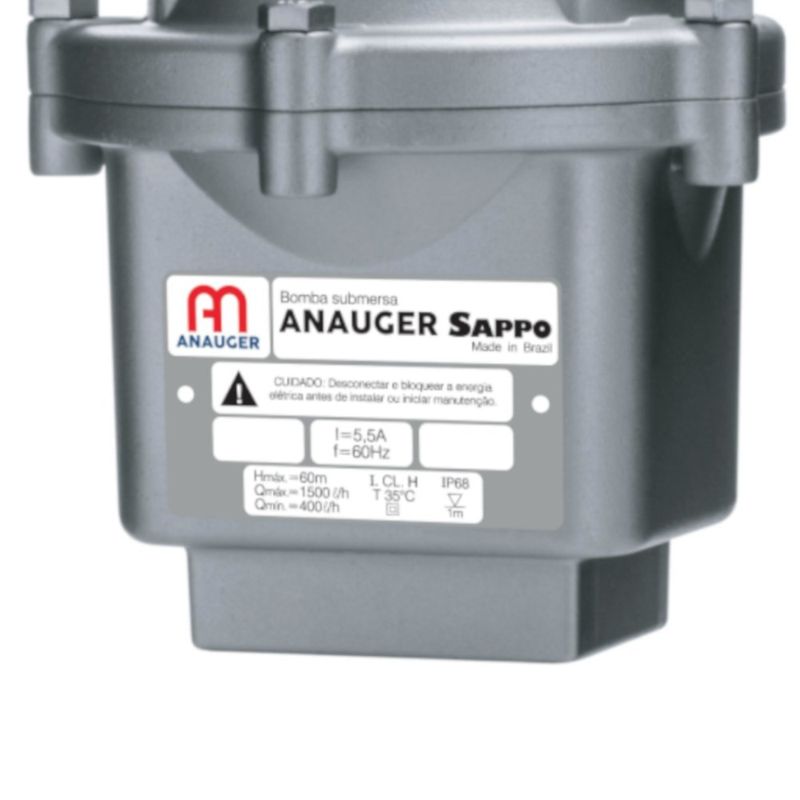 Bomba De Água Submersa Elétrica Anauger Sappo 5g 320w | 220V