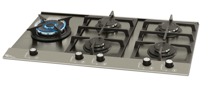 Cooktop Fischer a Gás Platinium 5 Queimadores Prime Escovado | Bivolt