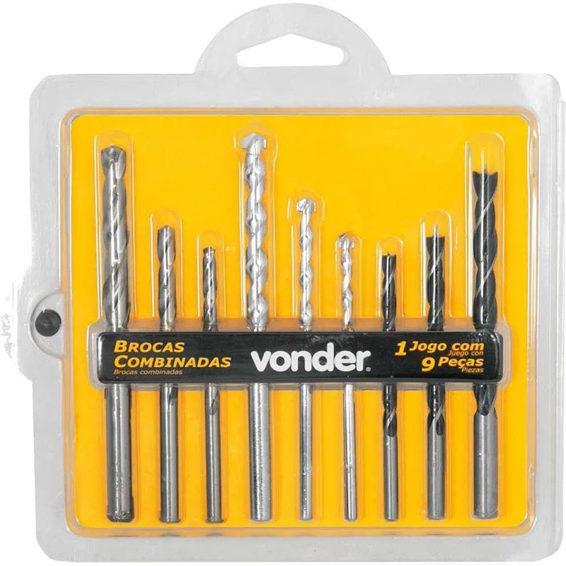 Furadeira Vonder com impacto 1/2" jogo de 9 brocas FIV 709 | 220V