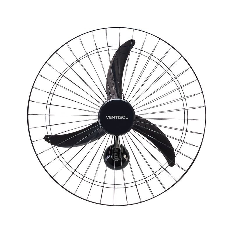 Ventilador De Parede Ventisol Preto 60cm 200W | Bivolt