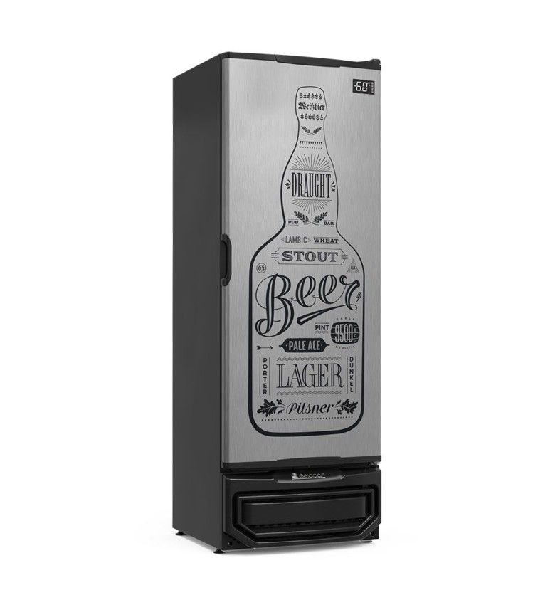 Cervejeira Vertical Gelopar 400 Litros GRBA400GWTI Porta Cega | 220V