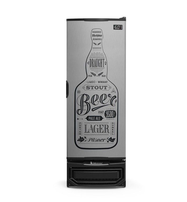 Cervejeira Vertical Gelopar 400 Litros GRBA-400 GW TI Porta Cega | 220V