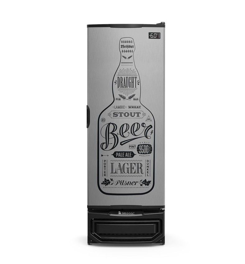 Cervejeira Vertical Gelopar 400 Litros GRBA400GWTI Porta Cega | 220V