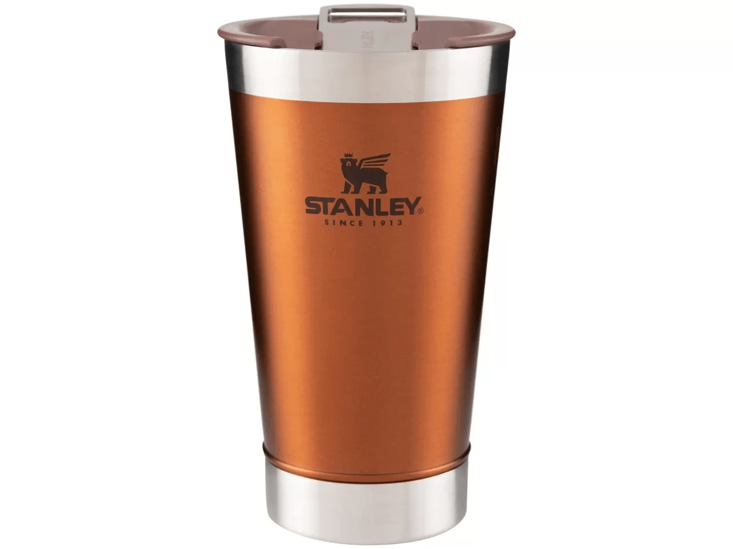 Copo Térmico de Cerveja (Com Tampa) Stanley Classic Stay Chill cor Maple, 473ML Original