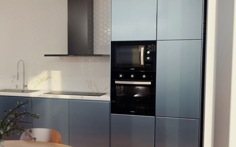 Forno Elétrico de Embutir Tramontina New Glass Cook Preto 71 Litros | 220v