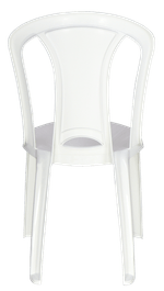 Cadeira De Plástico Bistrô Tramontina Torres em Polipropileno Branco