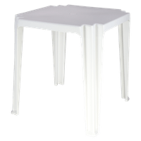 Mesa De Plástico Tramontina Tambaú em Polipropileno Branco