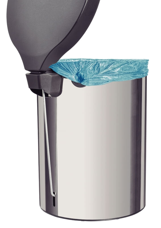 Lixeira Com Pedal New Tramontina Em Aço Inox Com Acabamento Polido 20 L