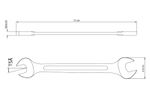 Chave Fixa 14x15mm Tramontina Basic Corpo em Aço Cromado