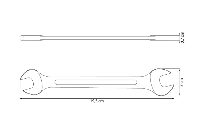 Chave Fixa Tramontina 20x22 mm em Aço Especial Cromado