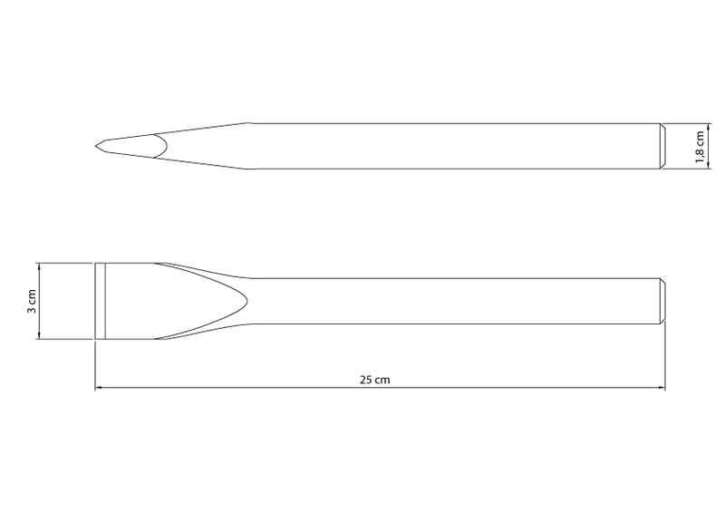 Talhadeira Redonda 10" Tramontina com Corpo em Aço Especial