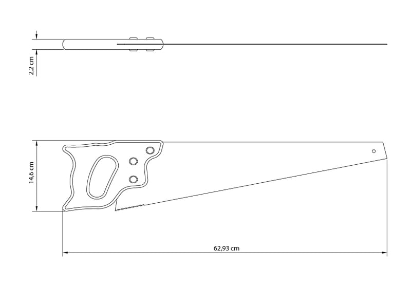 Serrote Profissional Tramontina 22" com 5 Dentes por Polegada