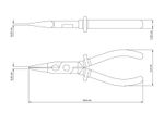 Alicate Bico Meia Cana 6" Isolado 1000 V Tramontina