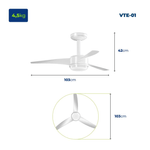 Ventilador De Teto Mondial Maxi Air VTE-01| 220V