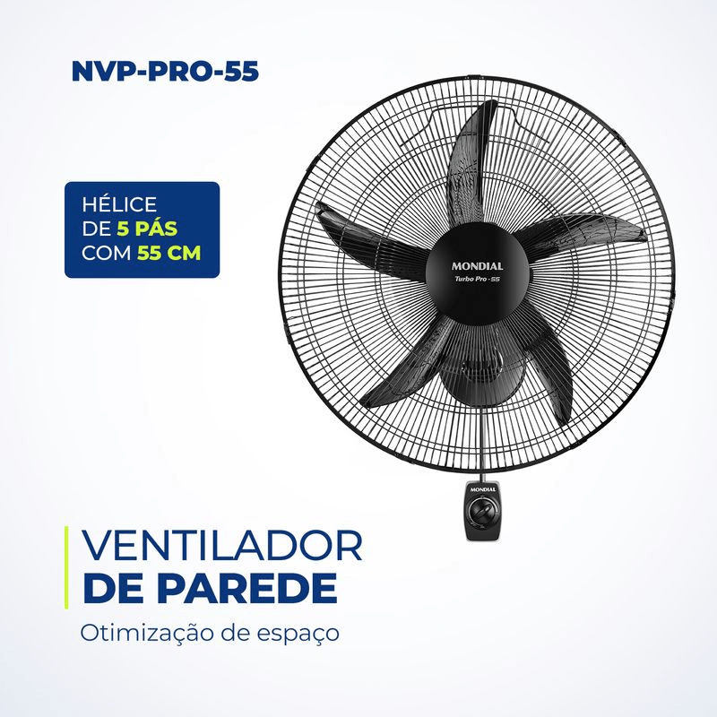 Ventilador De Parede Mondial NVP-PRO-55 | 220V