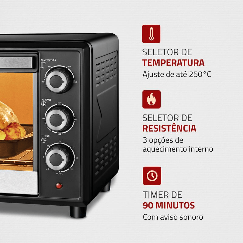 Forno Elétrico Mondial Family II 36L FR-17 | 220V