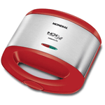 Grill e Sanduicheira Mondial Inox Vermelha S-19 | 220V