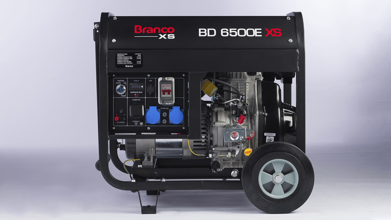 Gerador À Diesel Branco BD-6500E XS Monofásico | 110V/220V