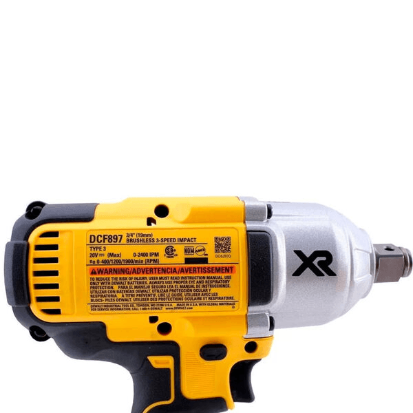 Chave de impacto DeWalt à bateria 20V encaixe de 3/4" Brushless | Sem bateria