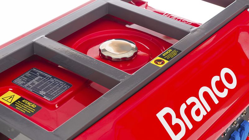 Gerador de Energia à Gasolina Branco B4T 11000E 18,5 CV Monofásico 11 kVA