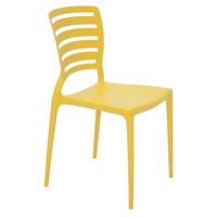 Cadeira Tramontina Sofia Em Polipropileno Amarelo Com Encosto