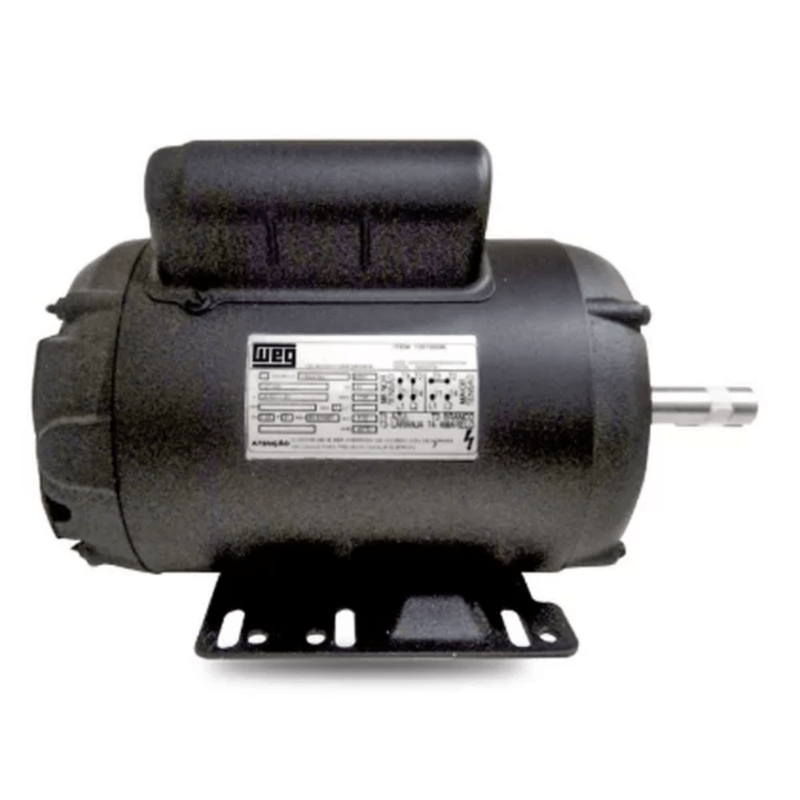 Motor Elétrico Weg de Baixa Rotação IP21 2CV 4 Polos Monofásico Aberto para Betoneiras