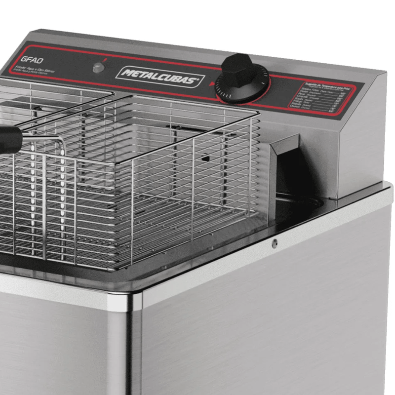 Fritadeira Elétrica Água E Óleo 18 Litros Metalcubas Gfao18m Inox | 220v