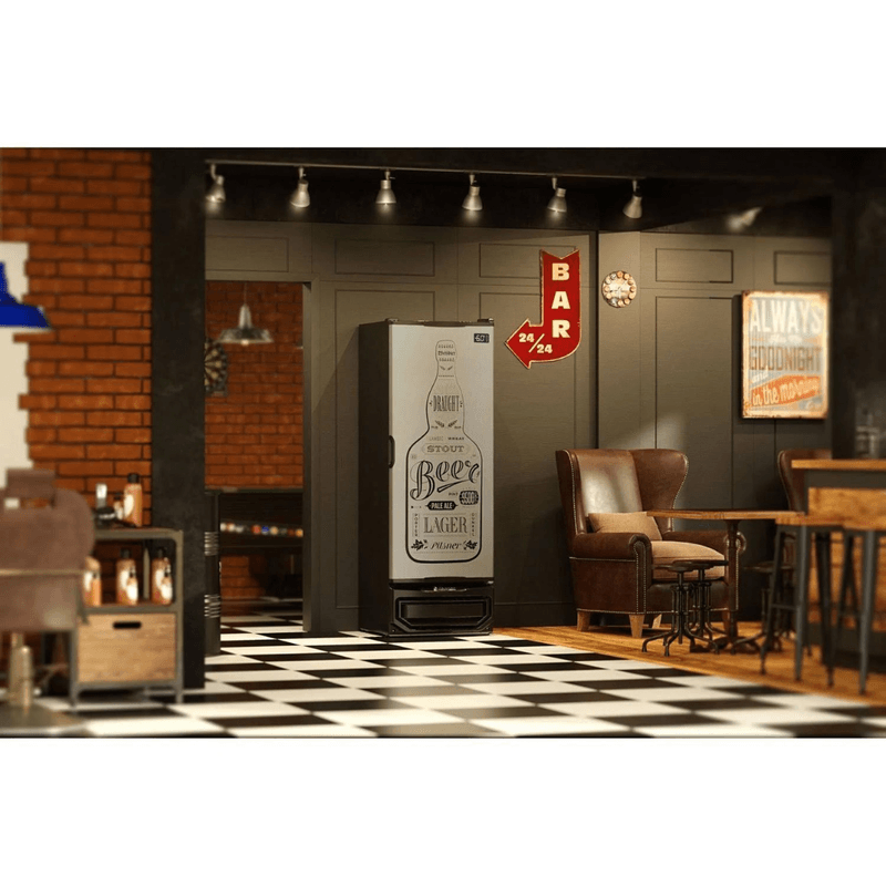 Cervejeira Vertical Gelopar 570 Litros Gcb-57gwti Porta Cega Adesivada | 220v