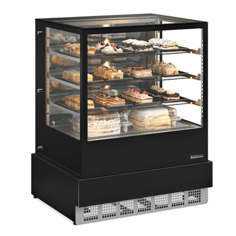 Vitrine Refrigerada Gourmet Conveniência Gelopar GGER-100 PR 1m Preto | 220v