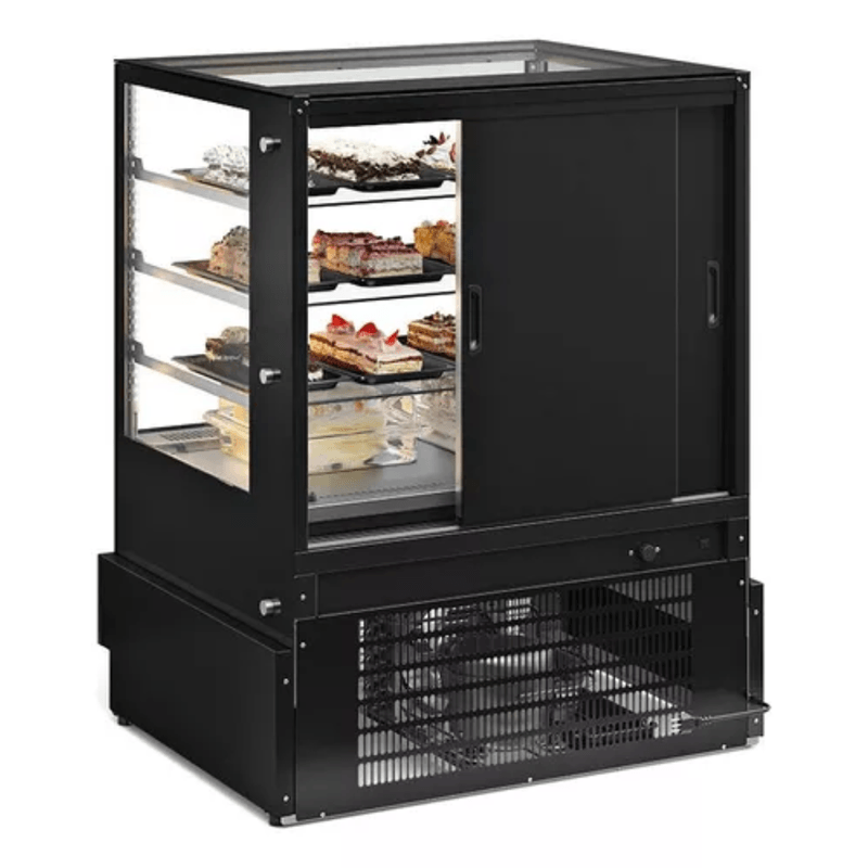 Vitrine Refrigerada Gourmet Conveniência Gelopar GGER-100 PR 1m Preto | 220v