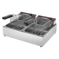 Fritadeira Elétrica 2 Cubas Óleo 6 Litros Metalcubas Frce 6 Aço Inox | 220v