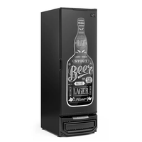 Cervejeira Vertical Gelopar 570 Litros Gcb-57 Preta Porta Cega Adesivada | 220v