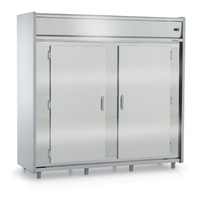 Mini-Câmara Refrigerada Gelopar GMCR-2600 2 Portas 2.544 Litros Inox | 220V