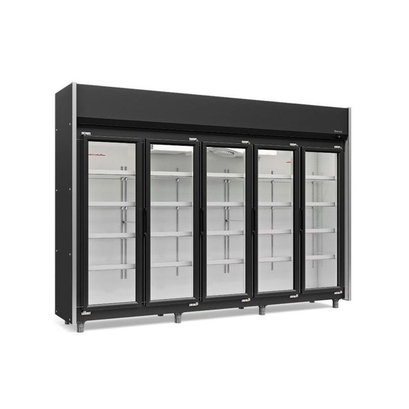 Refrigerador Vertical Auto Serviço 1960 Litros 5 Portas Gelopar Geas-5p Pr | 220v