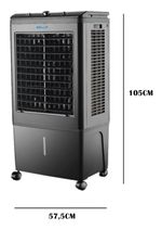 Climatizador Evaporativo Portátil Zellox Zlx 45 Litros | 220v